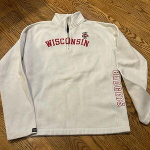 Wisconsin Badgers White Sweatshirt